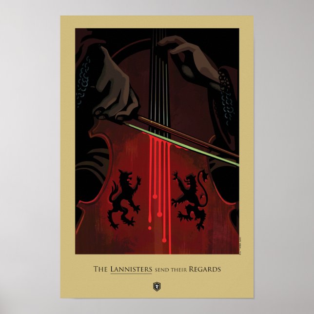 Póster Los Lannisters envían sus saludos (Frente)