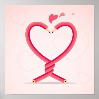 Póster Los lápices de amor
