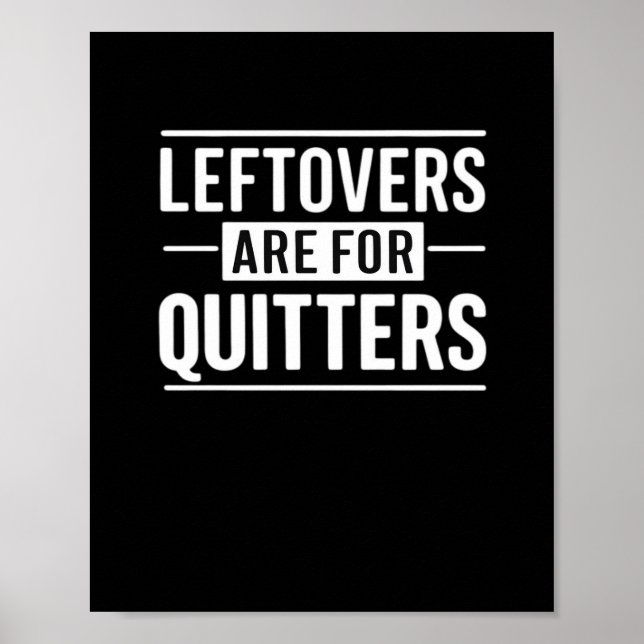Póster Los Leftovers Son Para Quitters Gracioso Punto De  (Frente)