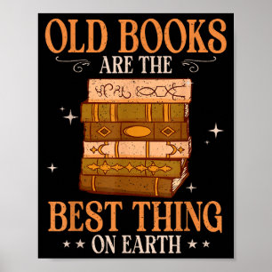 Póster Los libros antiguos son la cosa en la tierra bibli
