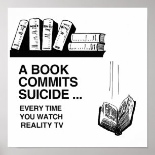 PÓSTER LOS LIBROS CONFÍAN SUICIDIO