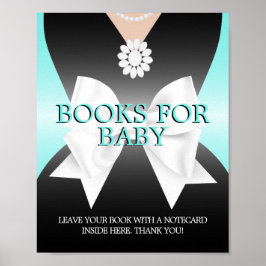 Póster Los libros modernos de Aqua Tiffany para el Rótulo