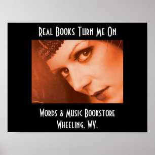 Póster Los libros reales me dan vuelta en el poster
