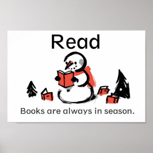 Póster Los Libros Siempre Están En Poster De Temporada