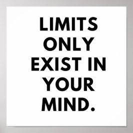 Póster Los límites sólo existen en tu mente