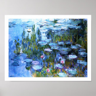 Póster Los lirios de agua de Claude Monet