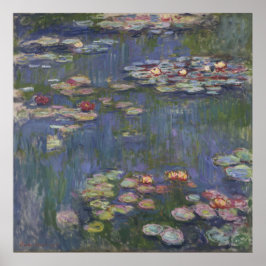 Póster Los lirios de agua de Claude Monet