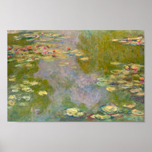 Póster Los lirios de agua de Claude Monet