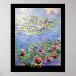 Póster Los lirios de agua de Claude Monet