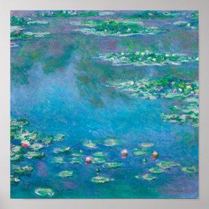 Póster Los lirios de agua de Claude Monet