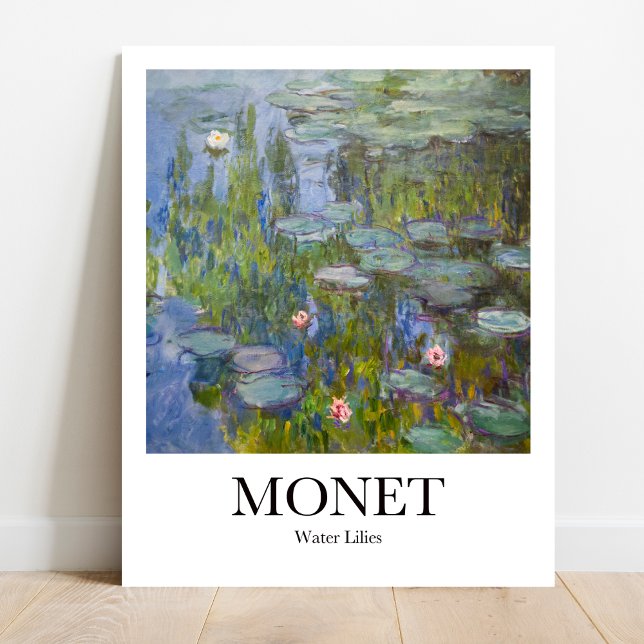 Póster Los lirios de agua de Claude Monet (Monet Water Lilies Poster: Impress your walls with this iconic Monet masterpiece)