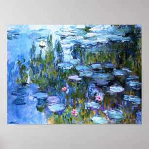 Póster Los lirios de agua de Claude Monet