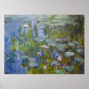 Póster Los lirios de agua de Monet