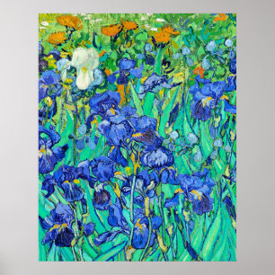 Póster Los lirios de Van Gogh 