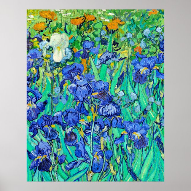 Póster Los lirios de Van Gogh  (Frente)