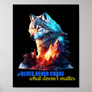 Póster Los lobos nunca persiguen lo que no