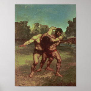 Póster Los luchadores, 1853
