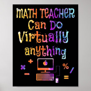 Póster Los maestros de matemáticas pueden hacer prácticam