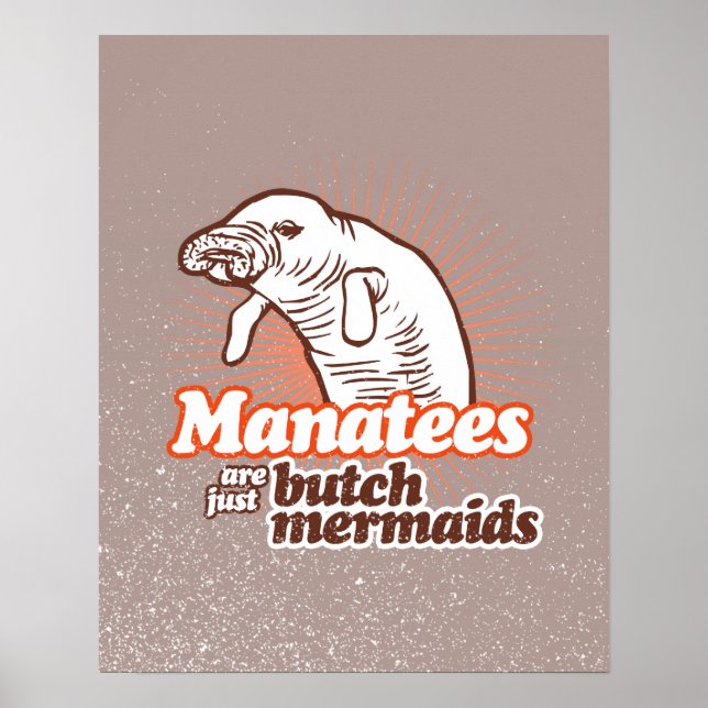 Póster LOS MANATEOS SON SÓLO MERMAIDOS DE BUTCH -.png (Frente)