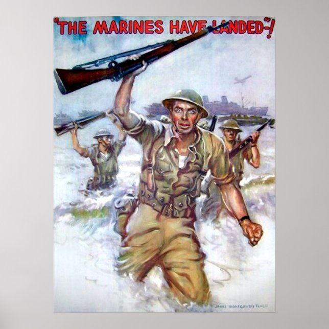 Póster ¡Los Marines Han Aterrizado! (Frente)