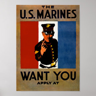 Póster ¡Los Marines Te Quieren!