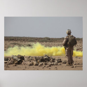 Póster Los marinos proporcionan seguridad