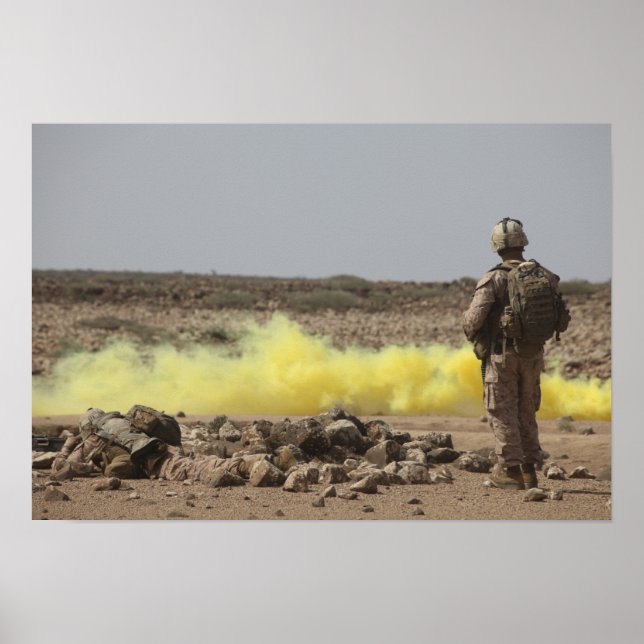 Póster Los marinos proporcionan seguridad (Frente)