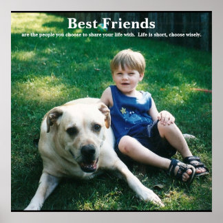 Póster Los mejores amigos, son la gente...