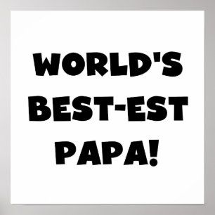 Póster Los mejores camisetas y regalos de papá del mundo 