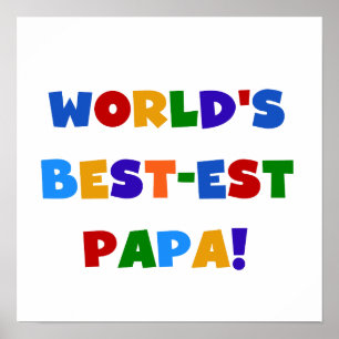 Póster Los mejores camisetas y regalos de papá del mundo 