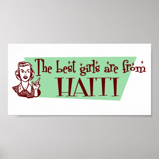 Póster Los mejores Chicas son de Haití (Frente)
