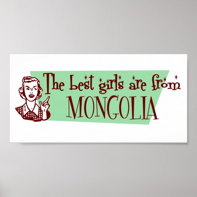 Póster Los mejores Chicas son de Mongolia (Frente)