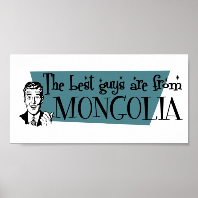 Póster Los mejores chicos son de Mongolia (Frente)