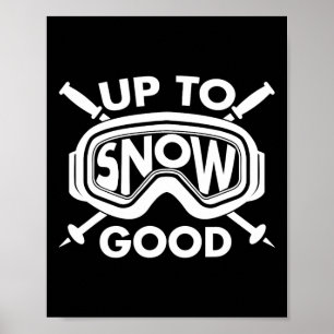 Póster Los mejores esquiadores de snowboard en bicicleta 