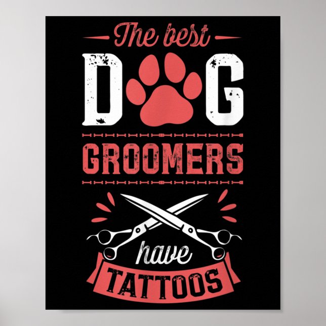 Póster Los Mejores Ganaderos De Perro Tienen Tattoos Grac (Frente)