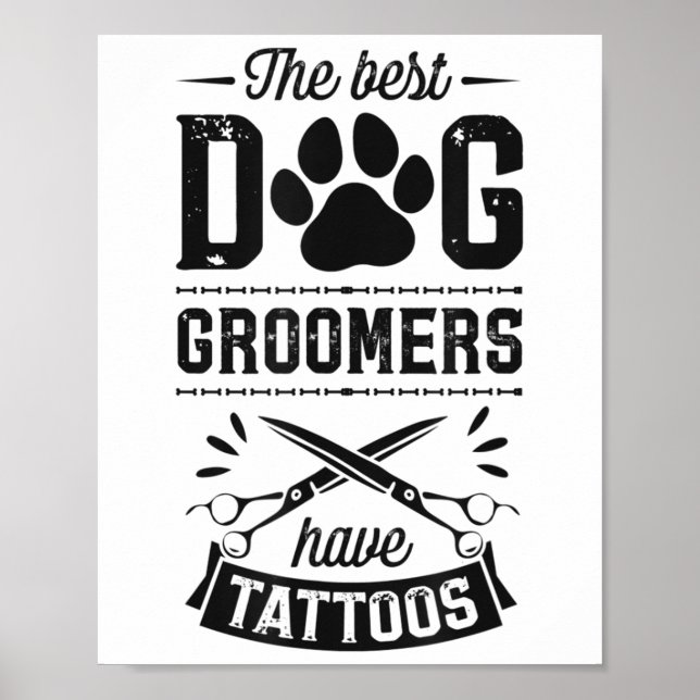 Póster Los Mejores Ganaderos De Perro Tienen Tattoos Grac (Frente)