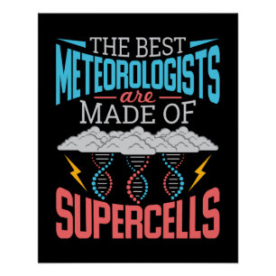 Póster Los mejores meteorólogos supercélulas clima divert