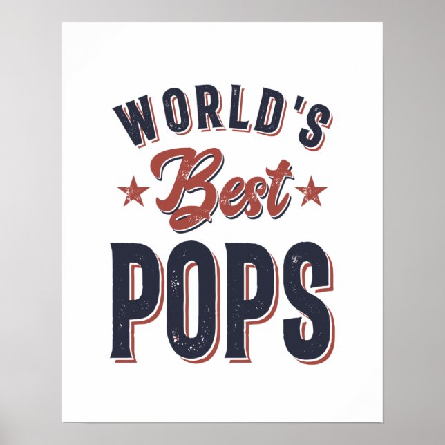 Póster Los mejores polos del mundo | Regalo del abuelo de (Frente)