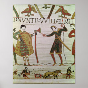 Póster Los mensajeros de duque Guillermo vinieron