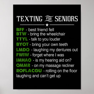 Póster Los Mensajes De Texto Para Los Mayores Bff Mejor A