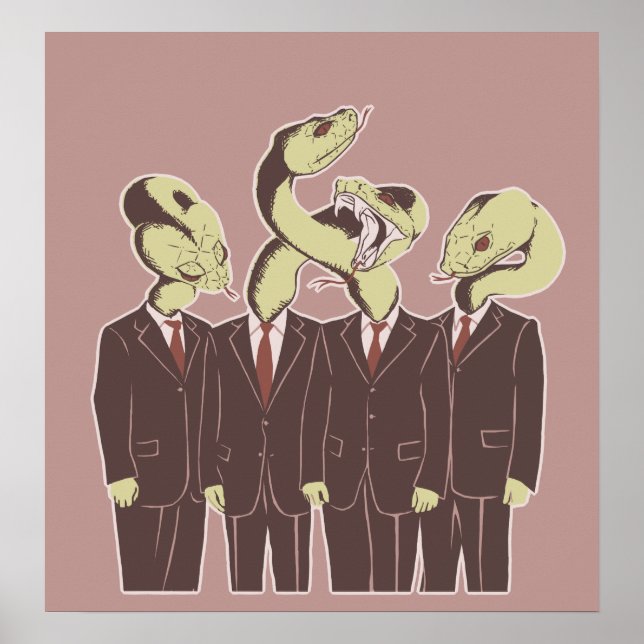 Póster Los mentirosos de larga lengua (Frente)