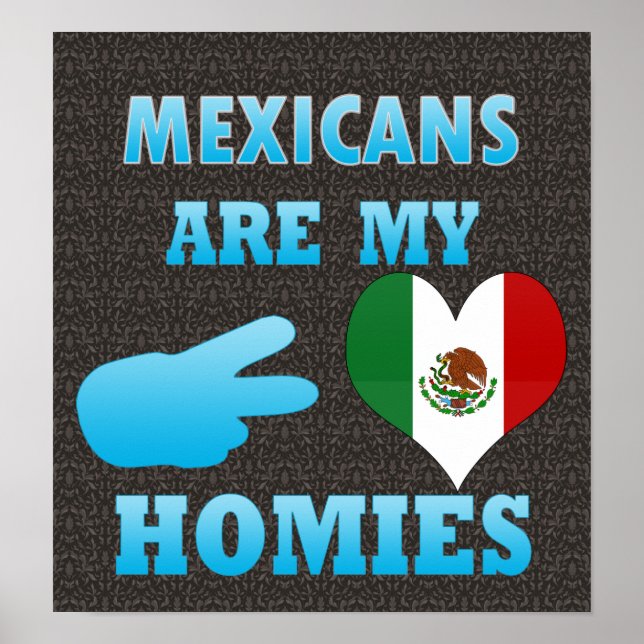 Póster Los mexicanos son mis homólogos (Frente)