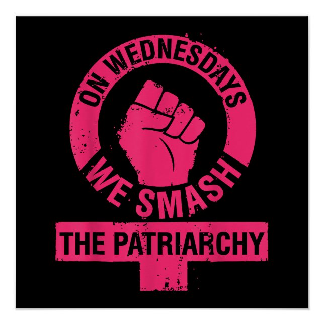 Póster Los miércoles aplastamos los derechos de las mujer (Anverso)