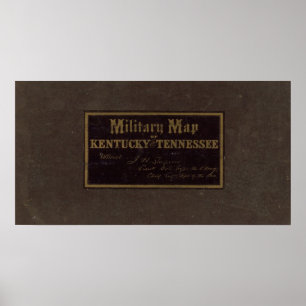 Póster Los militares de Kentucky, Tennessee trazan