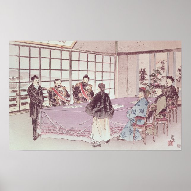 Póster Los ministros japoneses I-Tso y Mou-Tsou (Frente)