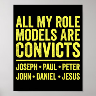 Póster Los modelos a seguir son convictos Joseph Paul Pet