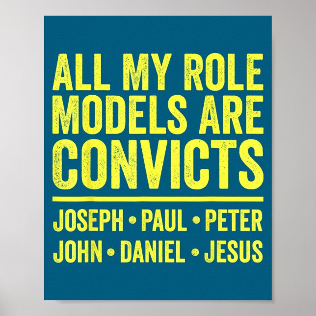 Póster Los modelos a seguir son convictos joseph paul pet (Frente)