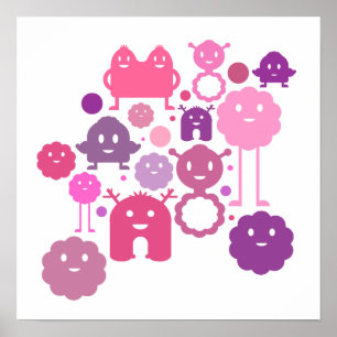 Póster ¡Los monstruos imprimen!