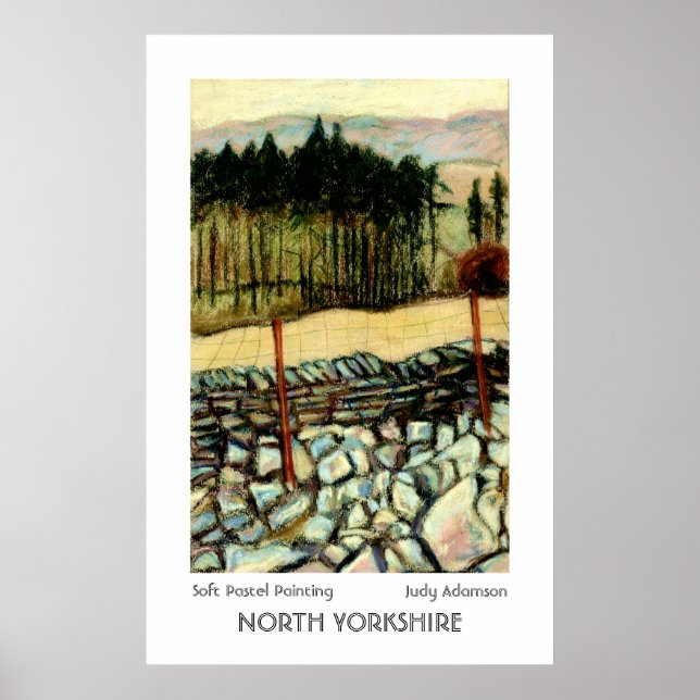 Póster Los moros de Yorkshire del Norte son impresos o Po (Frente)