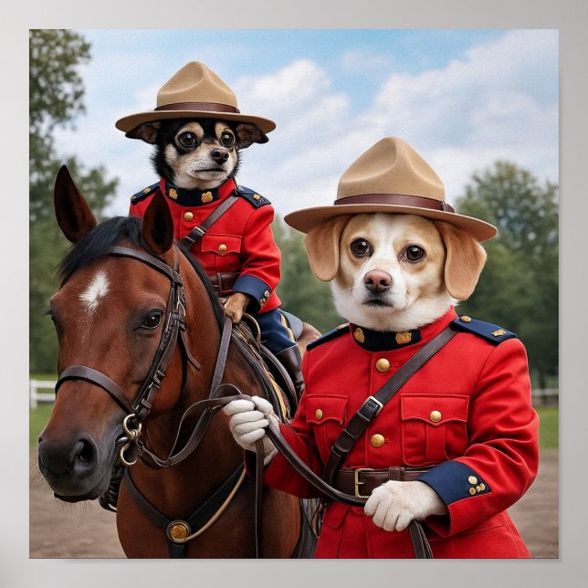 Póster "Los Mounties están llegando" (Frente)